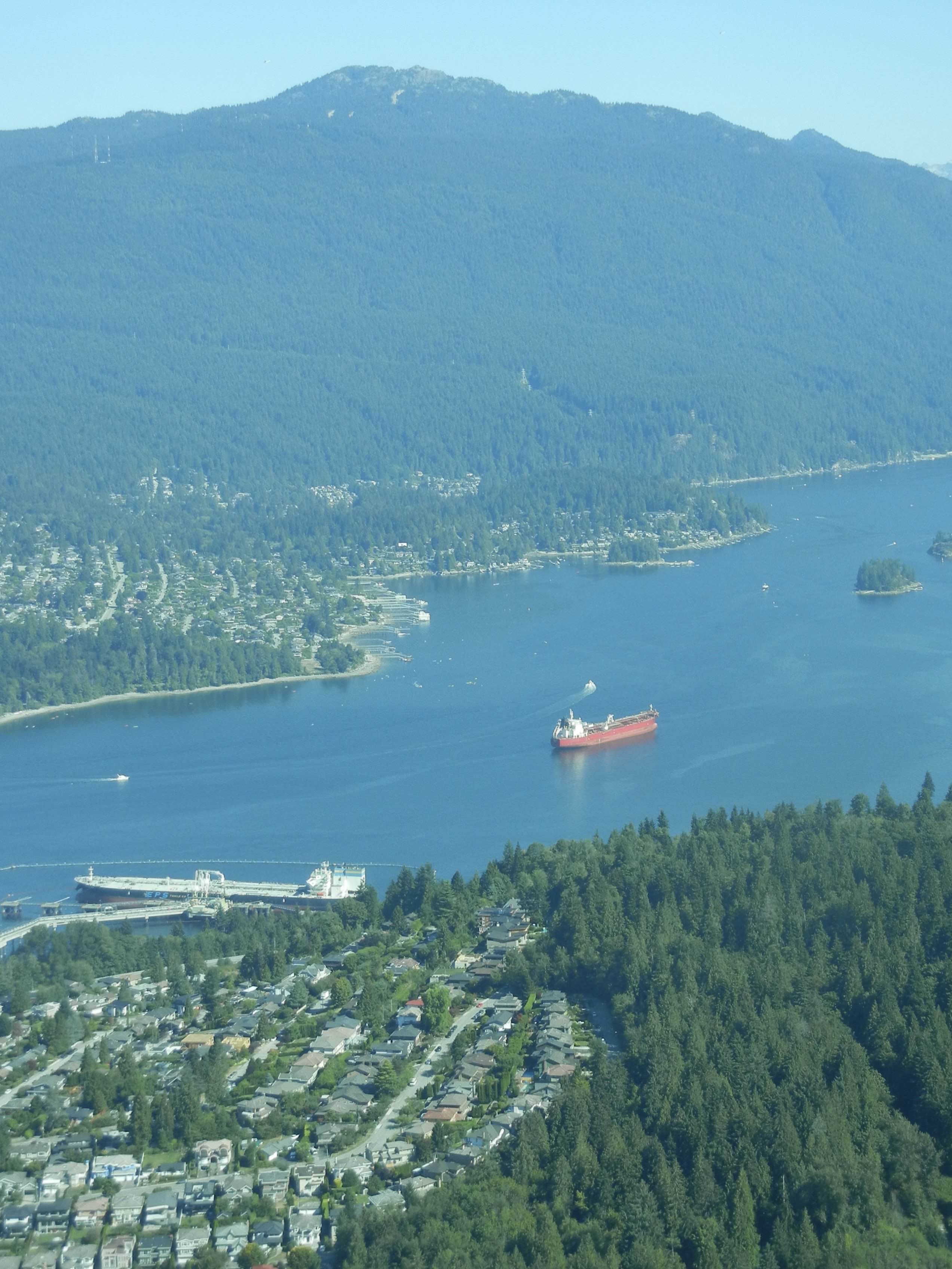 Above Washington on the Sea Plane
